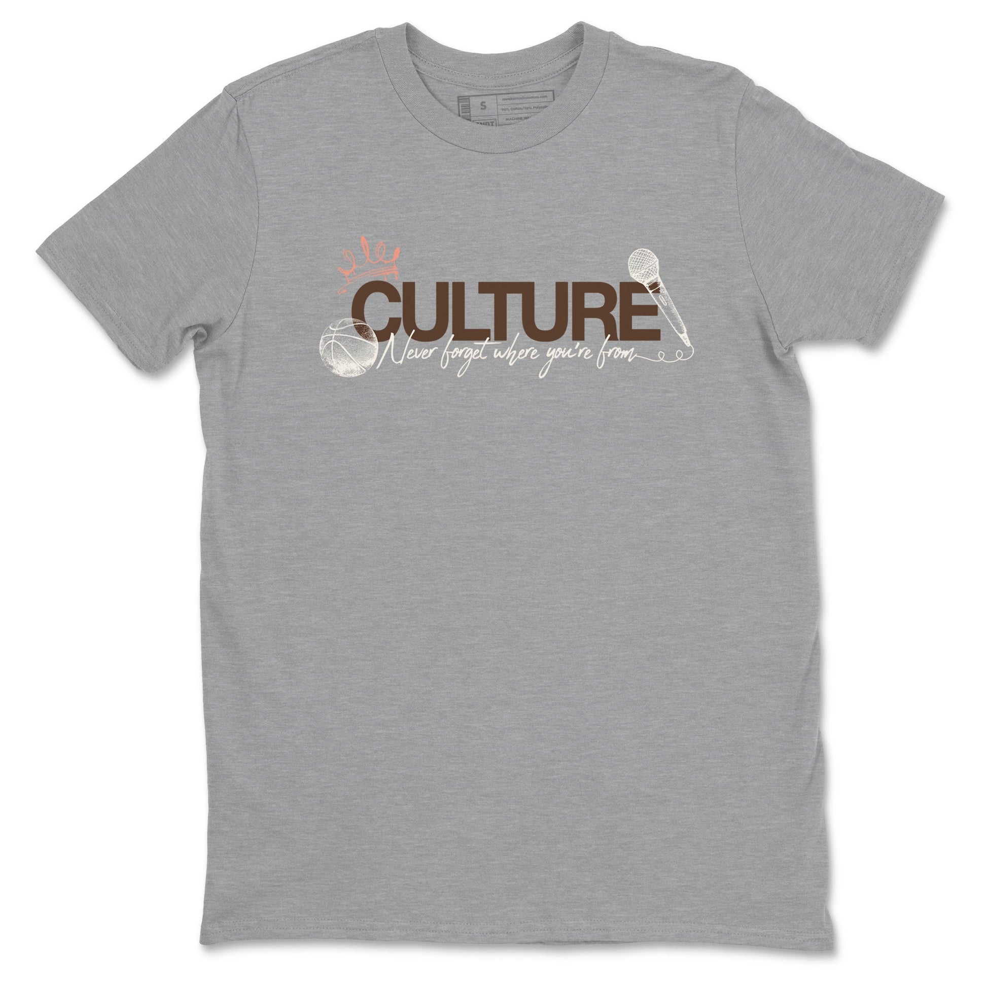 Sneaker match tees – Sneaker Tees To Match Air Jordan 1 Baroque Brown Shoes – Culture Tee Heather Grey 2