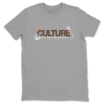 Sneaker match tees – Sneaker Tees To Match Air Jordan 1 Baroque Brown Shoes – Culture Tee Heather Grey 2