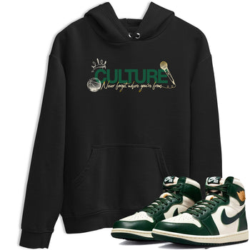 Sneaker Threads – Sneaker Tees To Match Air Jordan 1 Pro Green – Culture Graphic Tee Black 1. Perfect for Jordan releases 2025 colorways.