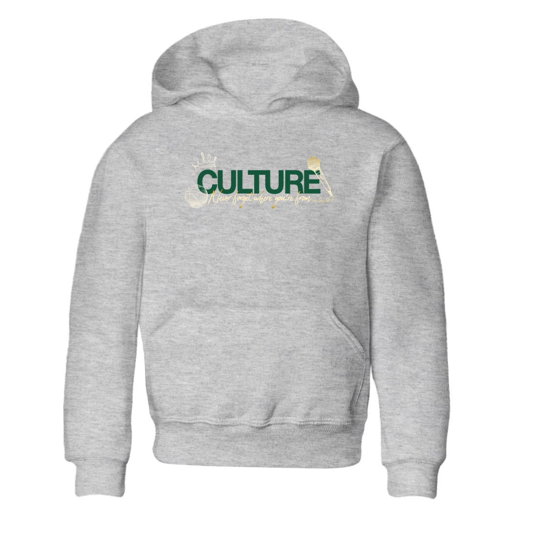 Sneaker Threads – Sneaker Tees To Match Air Jordan 1 Pro Green – Culture Youth Graphic Tee Heather Grey 2. Perfect for Jordan releases 2025 colorways.