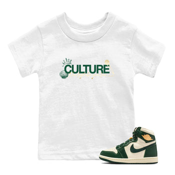 Sneaker Threads – Sneaker Tees To Match Air Jordan 1 Pro Green – Culture Youth Graphic Tee White 1. Perfect for Jordan releases 2025 colorways.
