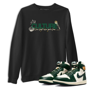 Sneaker Threads – Sneaker Tees To Match Air Jordan 1 Pro Green – Culture Graphic Tee Black 1. Perfect for Jordan releases 2025 colorways.