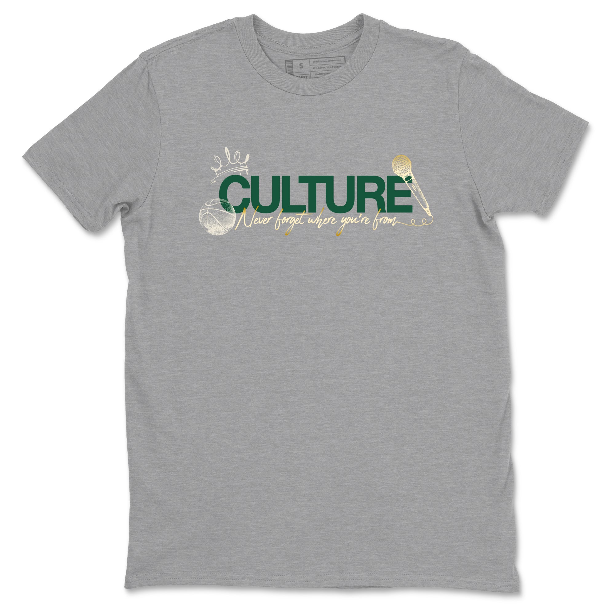 Sneaker Threads – Sneaker Tees To Match Air Jordan 1 Pro Green – Culture Graphic Tee Heather Grey 2. Perfect for Jordan releases 2025 colorways.