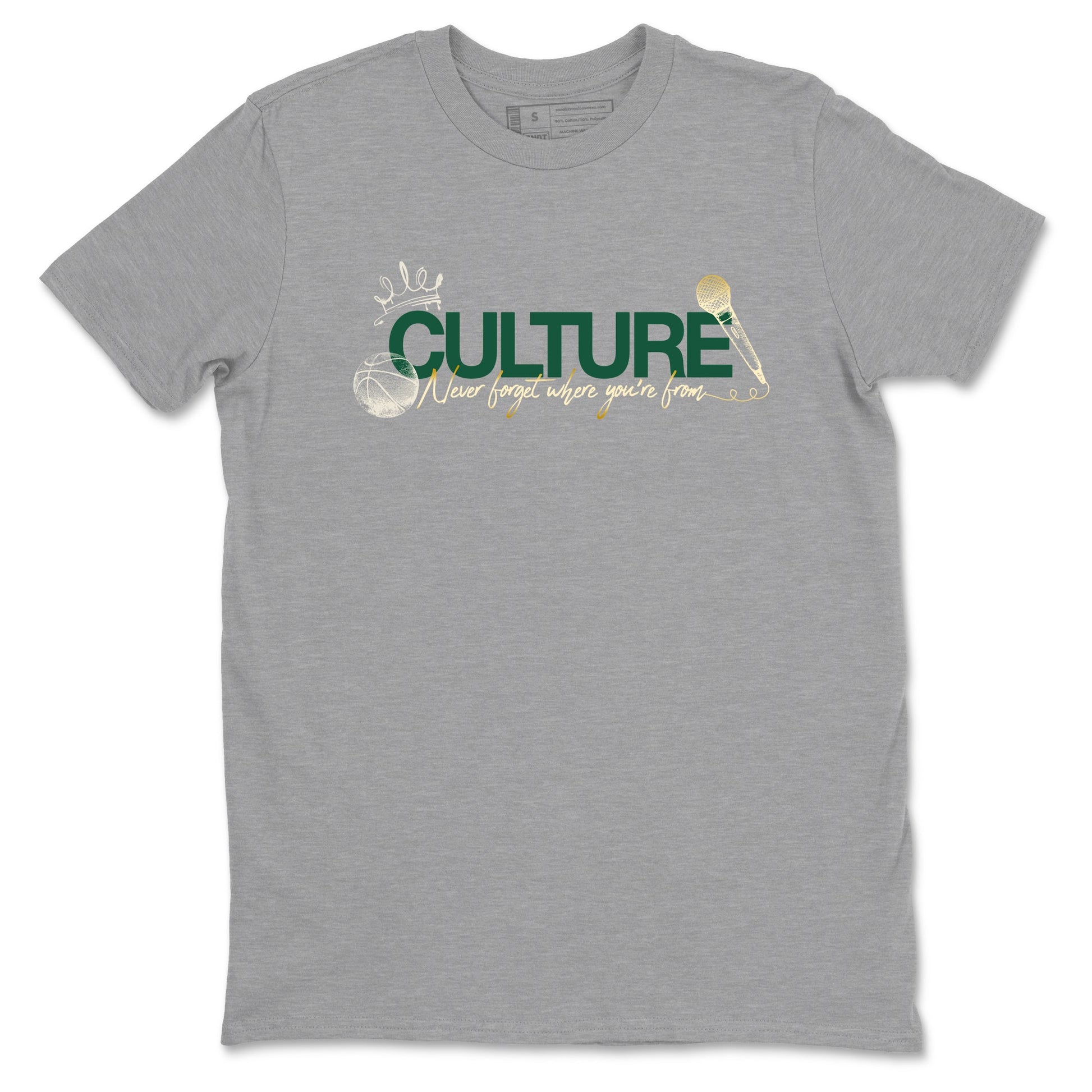 Sneaker Threads – Sneaker Tees To Match Air Jordan 1 Pro Green – Culture Graphic Tee Heather Grey 2. Perfect for Jordan releases 2025 colorways.