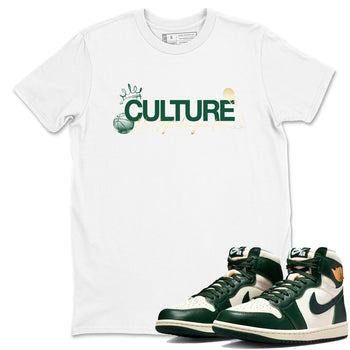 Sneaker Threads – Sneaker Tees To Match Air Jordan 1 Pro Green – Culture Graphic Tee White 1. Perfect for Jordan releases 2025 colorways.