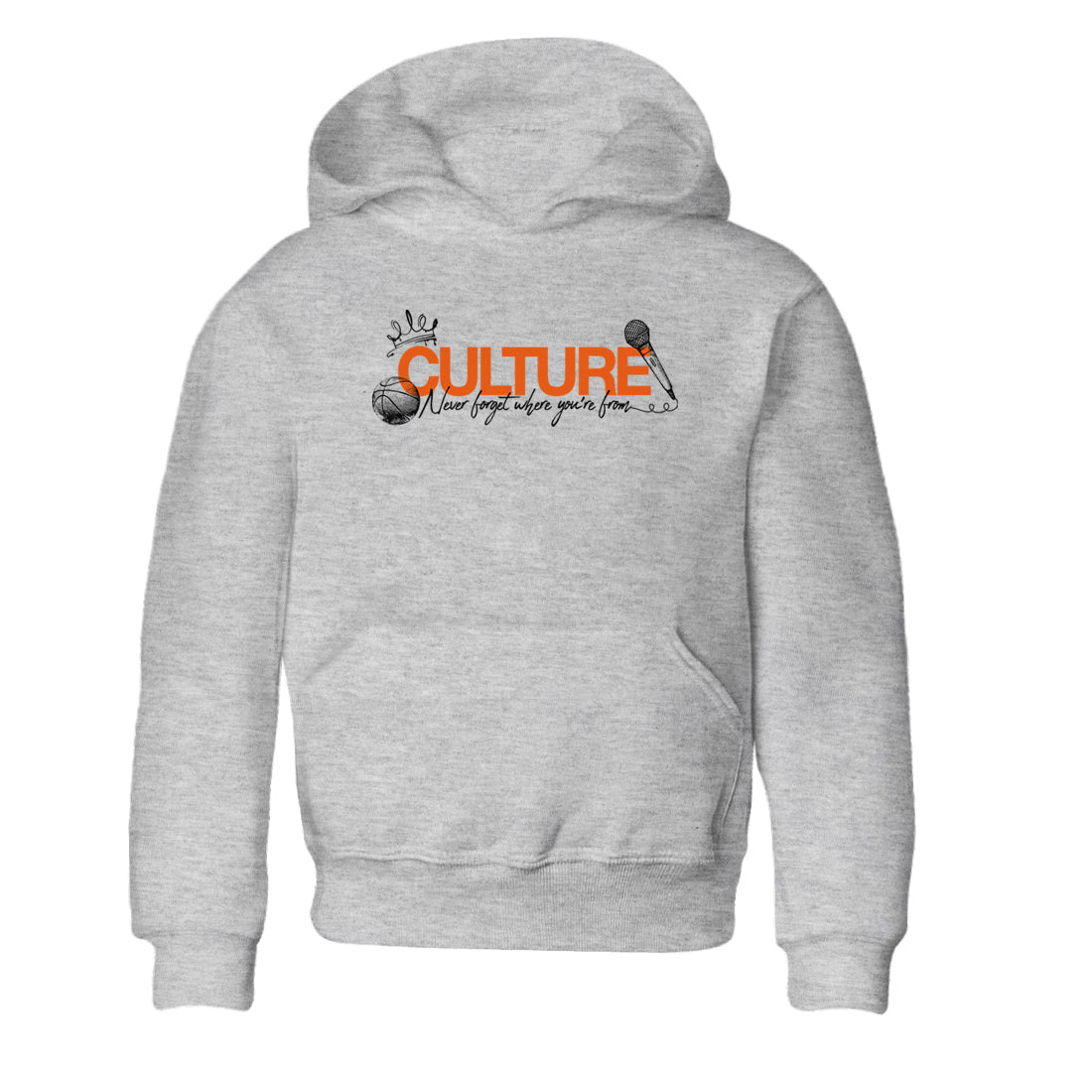 Culture baby and kids t-shirt crafted for little sneakerheads to shine with the Air Jordan 1 Shattered Backboard sneakers, displayed in Heather Grey 2.
