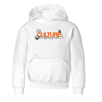 Culture baby and kids t-shirt crafted for little sneakerheads to shine with the Air Jordan 1 Shattered Backboard sneakers, displayed in White 2.