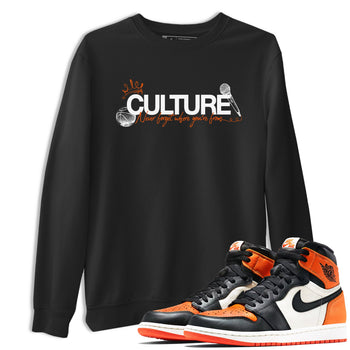 Culture sneaker match t-shirt styled to complete your fit with the Air Jordan 1 Shattered Backboard sneakers, shown in Black 1.