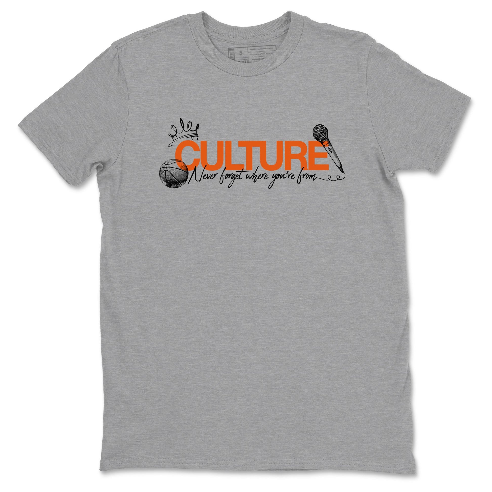 Culture sneaker match t-shirt styled to complete your fit with the Air Jordan 1 Shattered Backboard sneakers, shown in Heather Grey 2.
