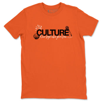 Culture sneaker match t-shirt styled to complete your fit with the Air Jordan 1 Shattered Backboard sneakers, shown in Orange 2.