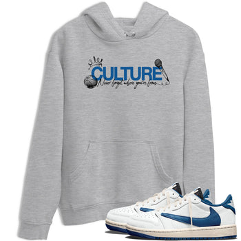 Sneaker match tees – Sneaker Tees To Match Air Jordan 1 Travis Scott Fragment Shoes – Culture Tee Heather Grey 1