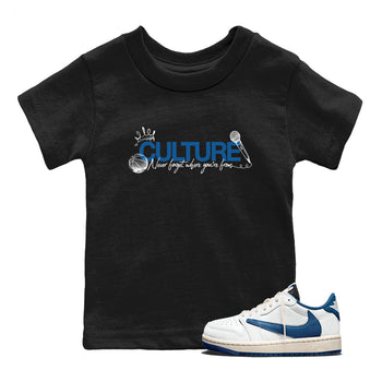 Sneaker match tees – Sneaker Tees To Match Air Jordan 1 Travis Scott Fragment Shoes – Culture Kids T-Shirt Black 1