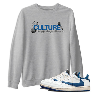 Sneaker match tees – Sneaker Tees To Match Air Jordan 1 Travis Scott Fragment Shoes – Culture Tee Heather Grey 1