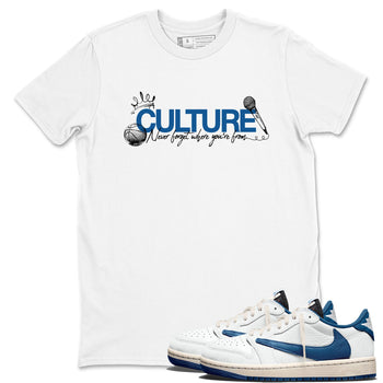 Sneaker match tees – Sneaker Tees To Match Air Jordan 1 Travis Scott Fragment Shoes – Culture Tee White 1