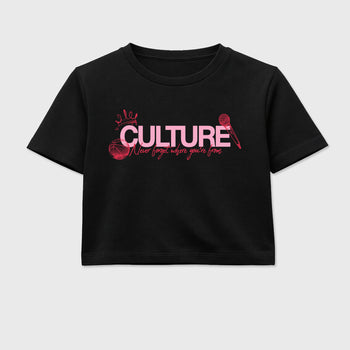 Perfect Sneakerhead Fashion Outfits – Sneaker Tees To Match Air Jordan 1 Low OG x Travis Scott Tropical Pink Shoes – Culture Graphic Crop Top Black 2