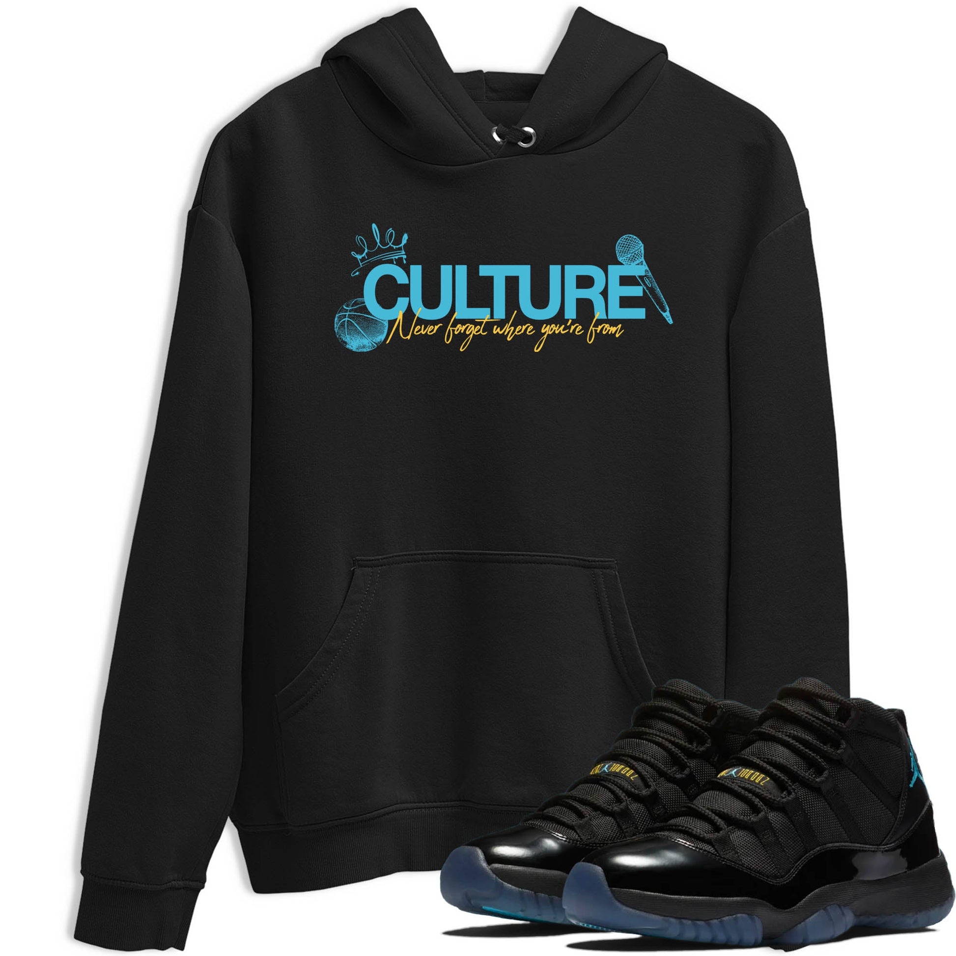 Sneaker Threads – Sneaker Tees To Match Air Jordan 11 Retro Gamma – Culture Graphic Tee Black 1. Perfect for Jordan releases 2025 colorways.