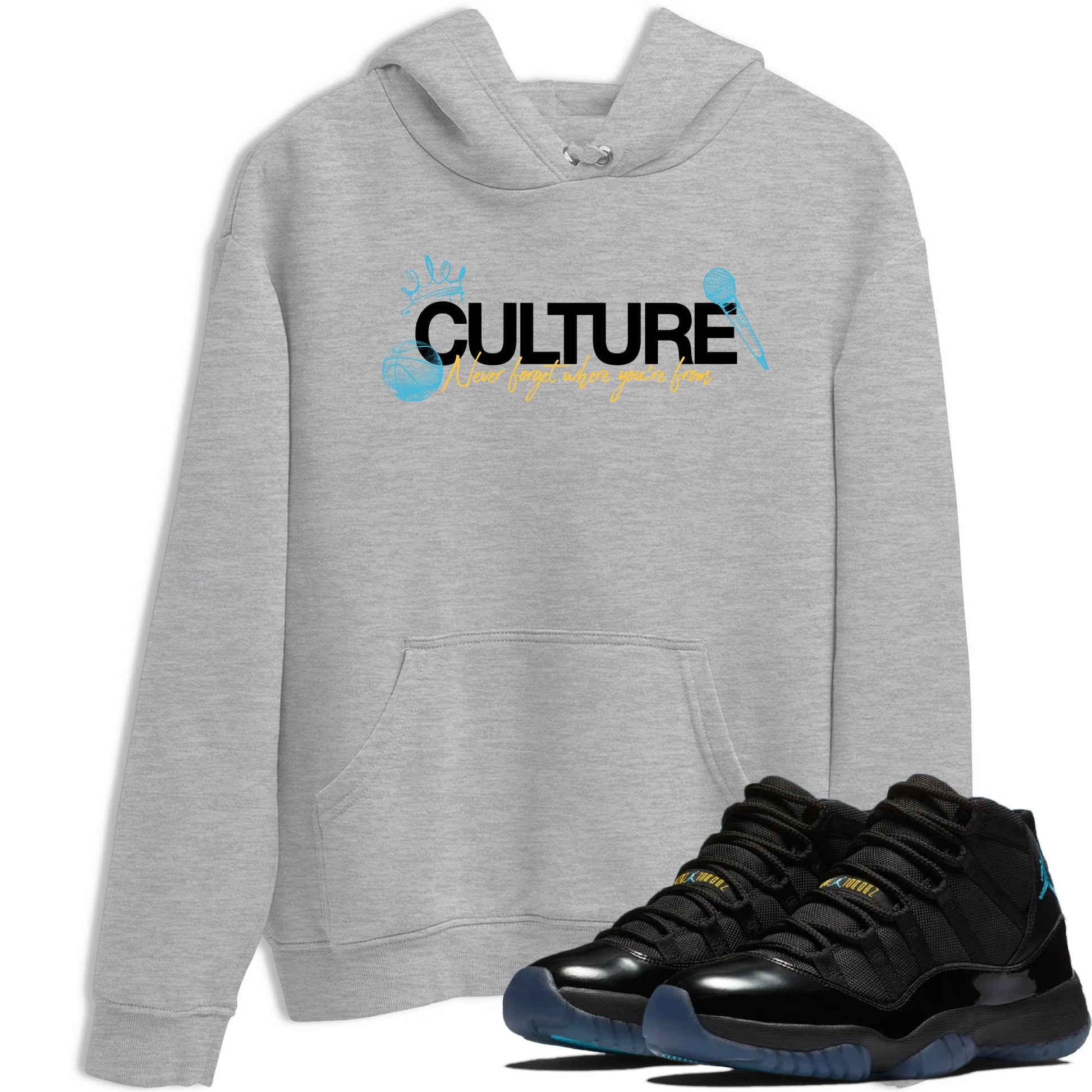 Sneaker Threads – Sneaker Tees To Match Air Jordan 11 Retro Gamma – Culture Graphic Tee Heather Grey 1. Perfect for Jordan releases 2025 colorways.