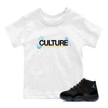 Sneaker Threads – Sneaker Tees To Match Air Jordan 11 Retro Gamma – Culture Youth Graphic Tee White 1. Perfect for Jordan releases 2025 colorways.