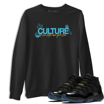 Sneaker Threads – Sneaker Tees To Match Air Jordan 11 Retro Gamma – Culture Graphic Tee Black 1. Perfect for Jordan releases 2025 colorways.