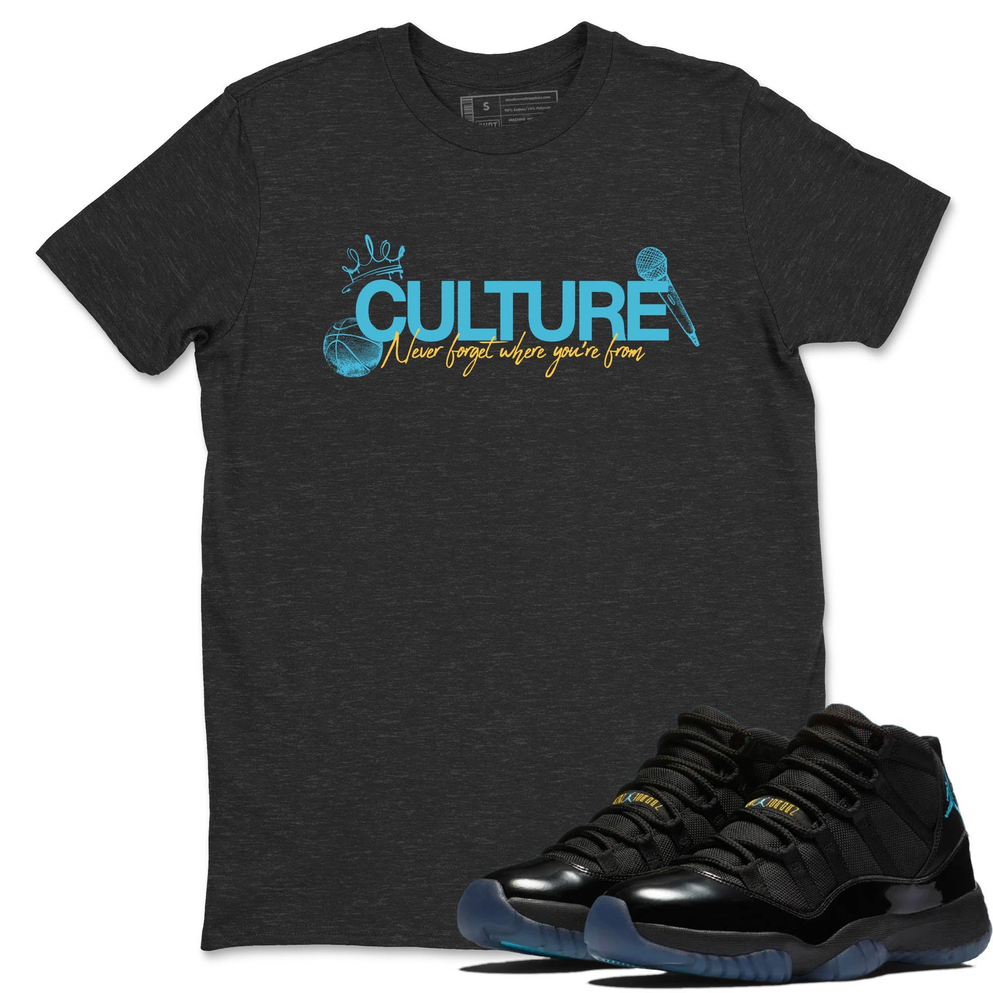 Sneaker Threads – Sneaker Tees To Match Air Jordan 11 Retro Gamma – Culture Graphic Tee Charcoal Heather 1. Perfect for Jordan releases 2025 colorways.