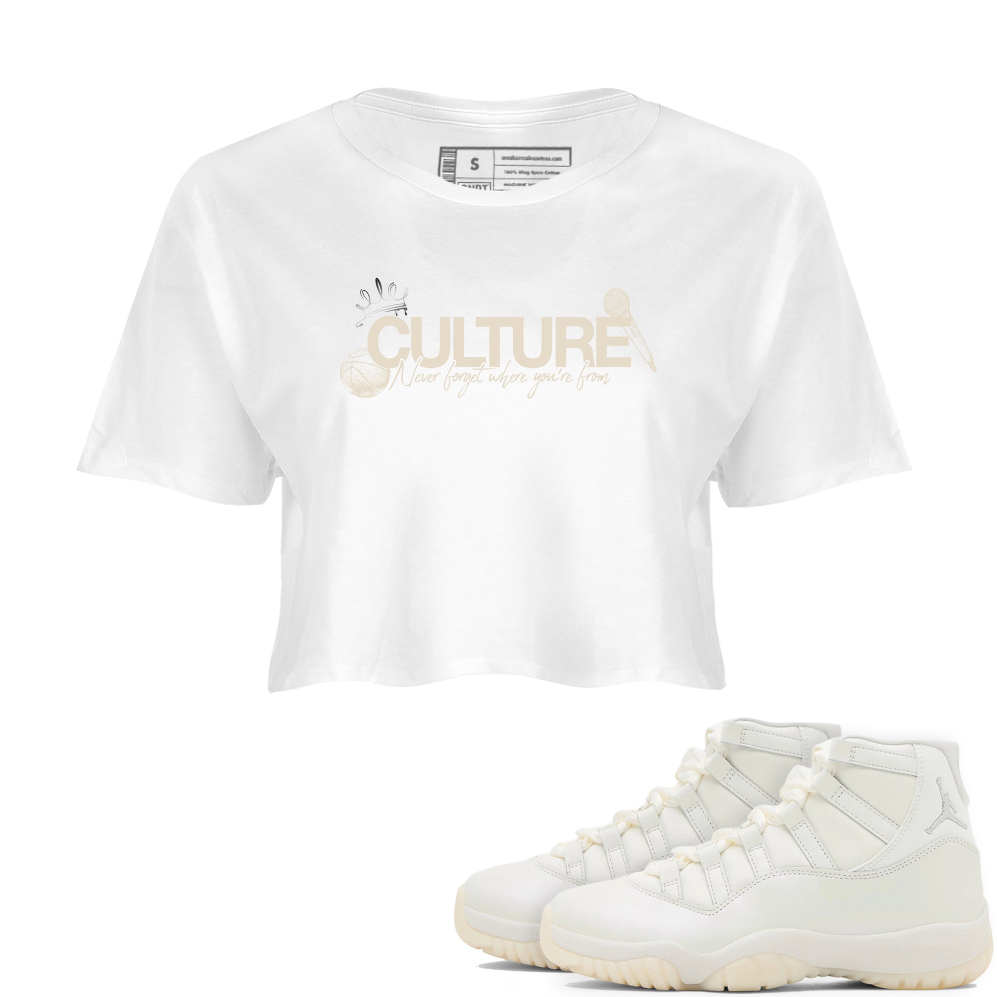 Culture SNRT Sneaker Women's Top - Air Jordan 11 Pearl - SNRT Sneaker T-shirts