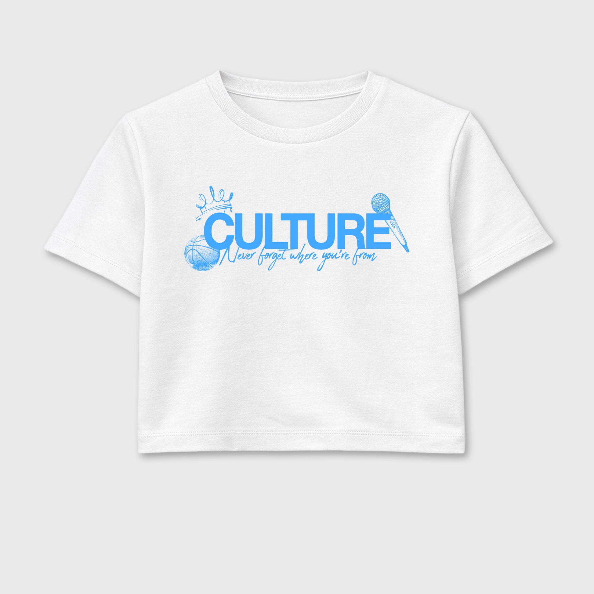 Sneaker match tees – Sneaker Tees To Match Air Jordan 11 University Blue Shoes – Culture Crop T-Shirt White 2