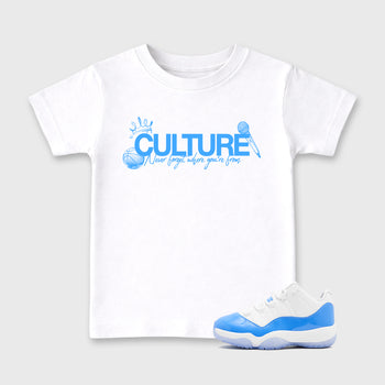 Sneaker match tees – Sneaker Tees To Match Air Jordan 11 University Blue Shoes – Culture Kids T-Shirt White 1