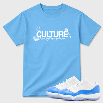 Sneaker match tees – Sneaker Tees To Match Air Jordan 11 University Blue Shoes – Culture Tee Carolina Blue 1