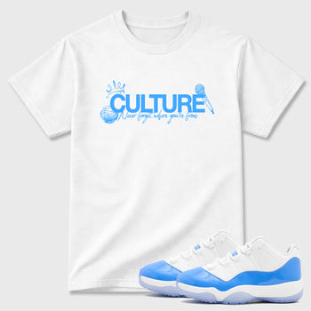 Sneaker match tees – Sneaker Tees To Match Air Jordan 11 University Blue Shoes – Culture Tee White 1