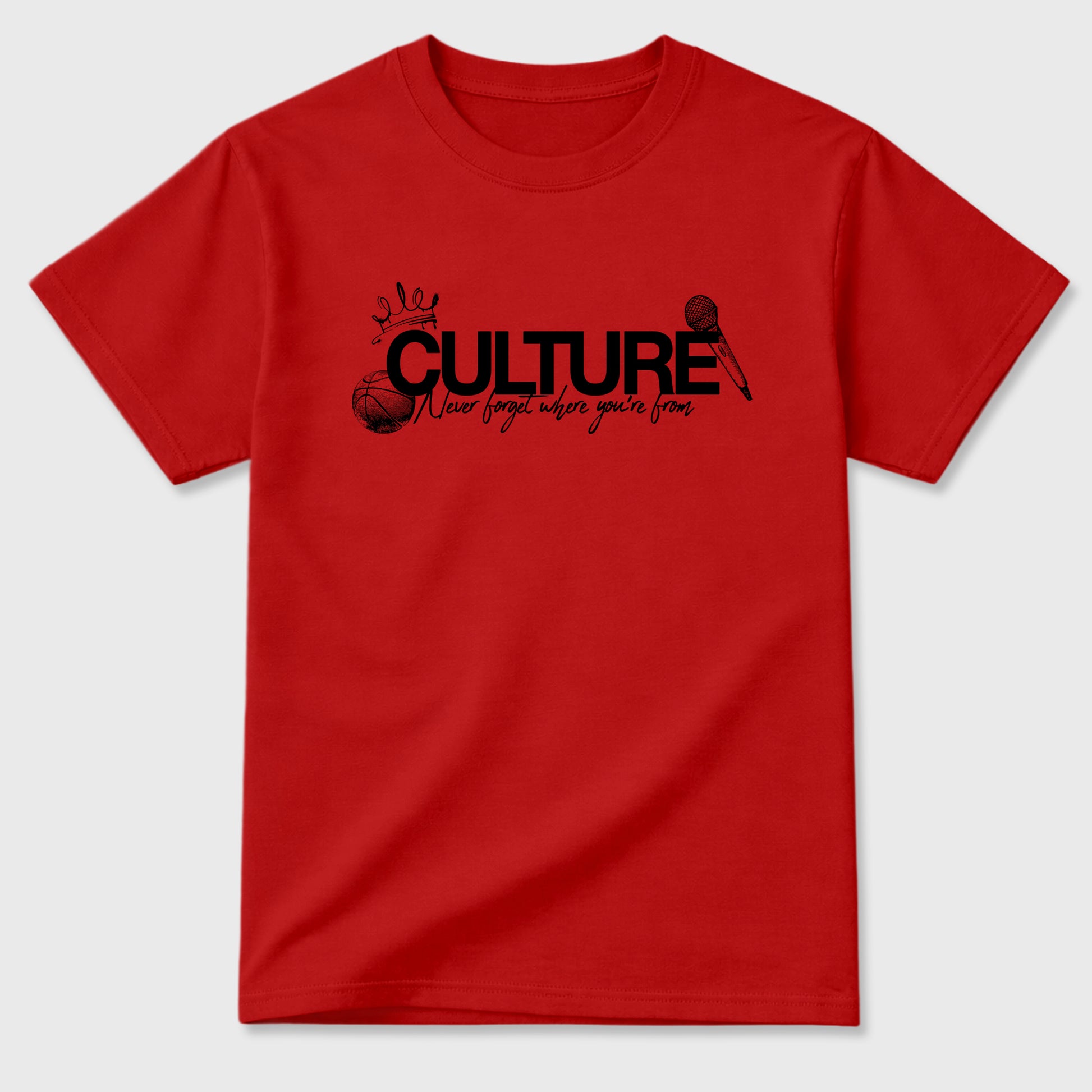 Culture Graphic T-Shirt sneaker match tee designed for the Air Jordan 12 Bloodline, featuring coordinated color options for a perfect streetwear match. Red 2 shirt.