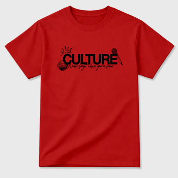 Culture Graphic T-Shirt sneaker match tee designed for the Air Jordan 12 Bloodline, featuring coordinated color options for a perfect streetwear match. Red 2 shirt.