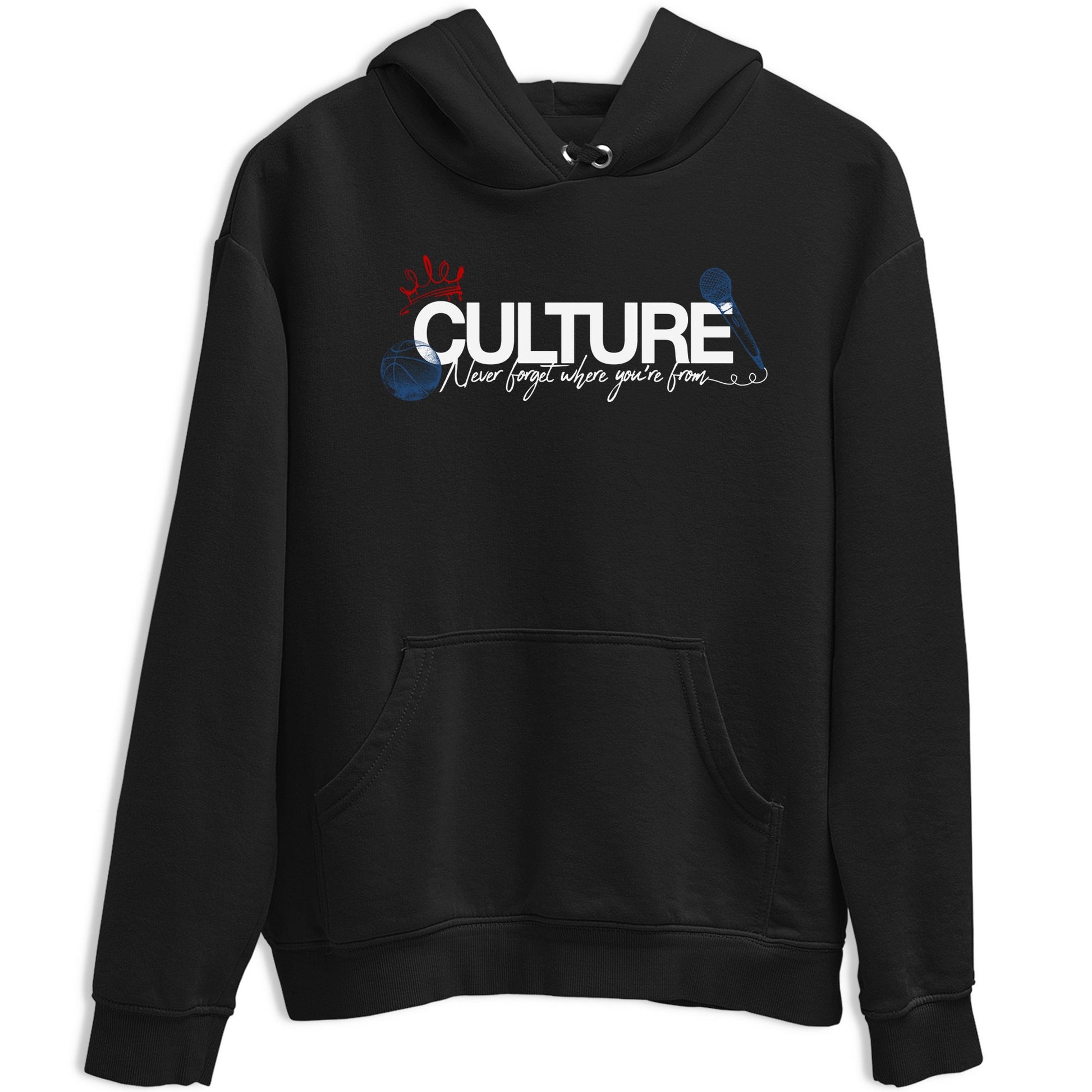 Culture sneaker match t-shirt styled to complete your fit with the Air Jordan 12 French Blue sneakers, shown in Black 2.