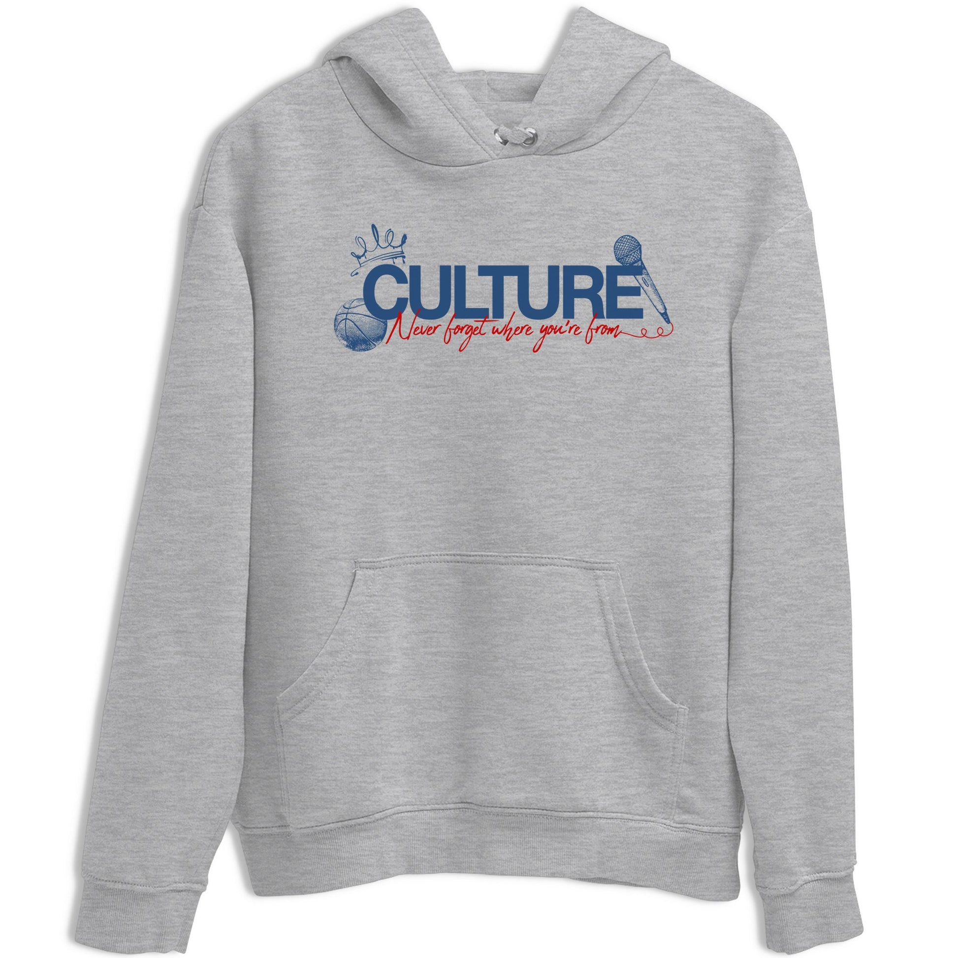 Culture sneaker match t-shirt styled to complete your fit with the Air Jordan 12 French Blue sneakers, shown in Heather Grey 2.