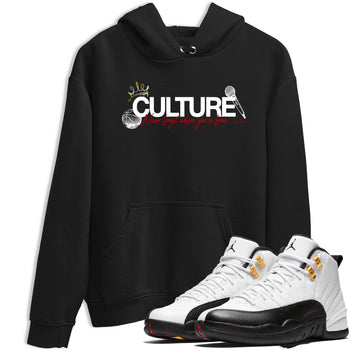 Sneaker match tees – Sneaker Tees To Match Air Jordan 12 Taxi Shoes – Culture Tee Black 1