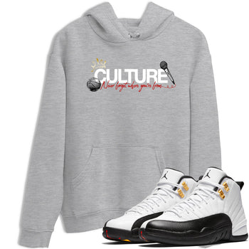 Sneaker match tees – Sneaker Tees To Match Air Jordan 12 Taxi Shoes – Culture Tee Heather Grey 1