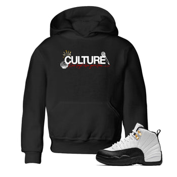 Sneaker match tees – Sneaker Tees To Match Air Jordan 12 Taxi Shoes – Culture Kids T-Shirt Black 1