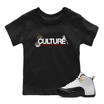 Sneaker match tees – Sneaker Tees To Match Air Jordan 12 Taxi Shoes – Culture Kids T-Shirt Black 1