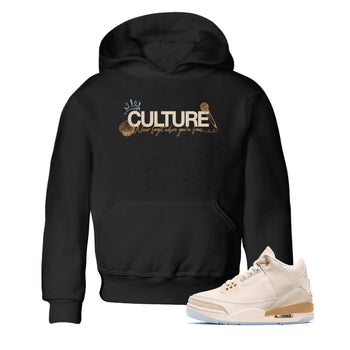 Sneaker match tees – Sneaker Tees To Match Air Jordan 3 Champagne and Oysters Shoes – Culture Kids T-Shirt Black 1