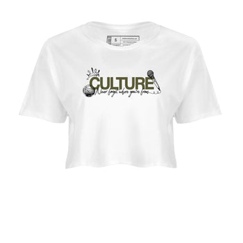 Sneaker Threads – Sneaker Threads To Match Air Jordan 3 Family Affair Shoes – Culture Crop T-Shirt White 2