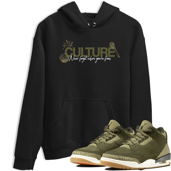 Sneaker Threads – Sneaker Threads To Match Air Jordan 3 Family Affair Shoes – Culture Tee Black 1