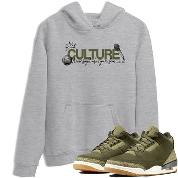 Sneaker Threads – Sneaker Threads To Match Air Jordan 3 Family Affair Shoes – Culture Tee Heather Grey 1