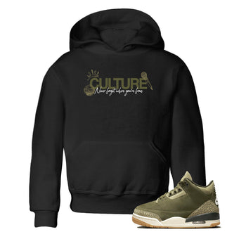 Sneaker Threads – Sneaker Threads To Match Air Jordan 3 Family Affair Shoes – Culture Kids T-Shirt Black 1