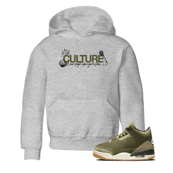 Sneaker Threads – Sneaker Threads To Match Air Jordan 3 Family Affair Shoes – Culture Kids T-Shirt Heather Grey 1