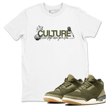 Sneaker Threads – Sneaker Threads To Match Air Jordan 3 Family Affair Shoes – Culture Tee White 1