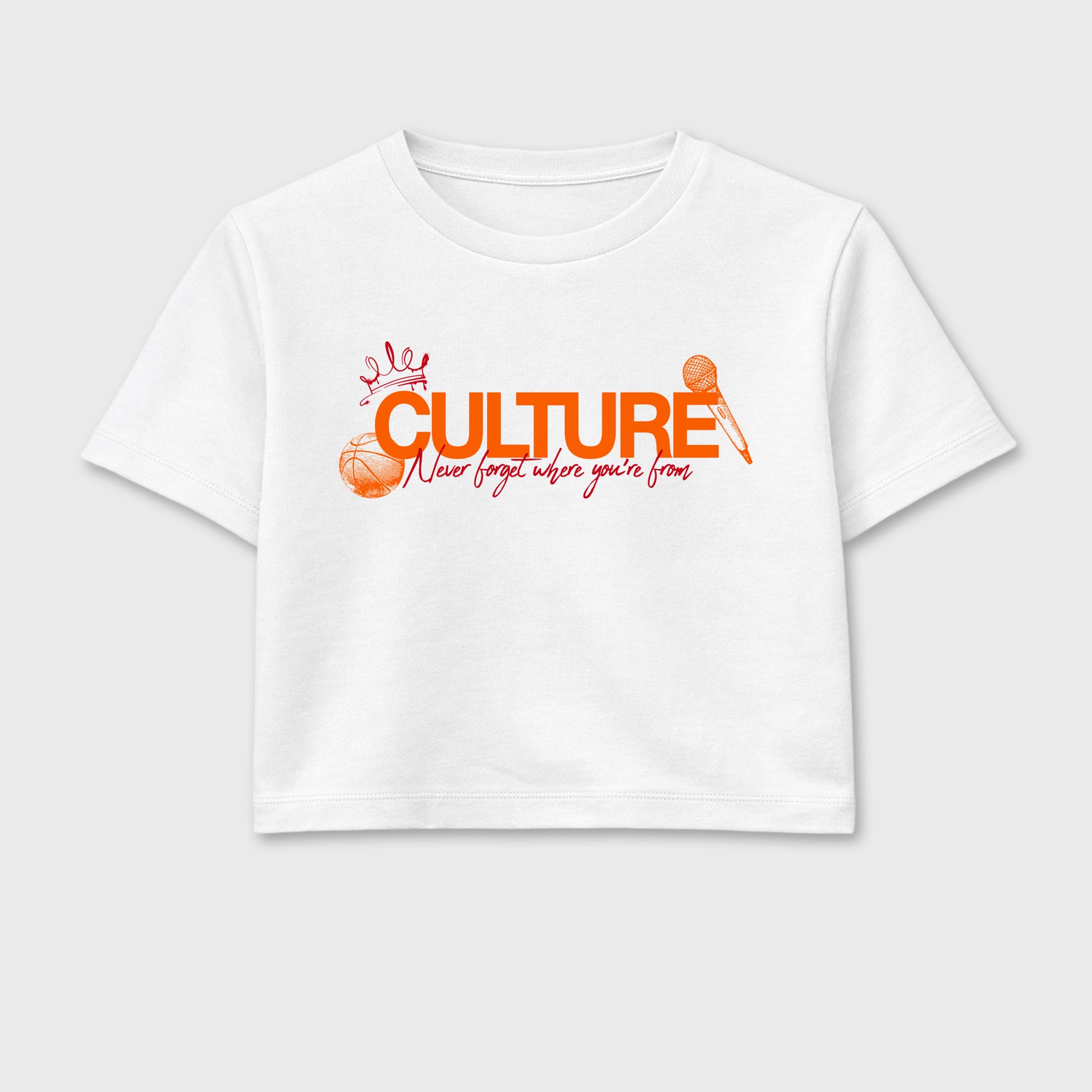 Sneaker match tees – Sneaker Tees To Match Air Jordan 3 Orange Citrus Shoes – Culture Crop T-Shirt White 2