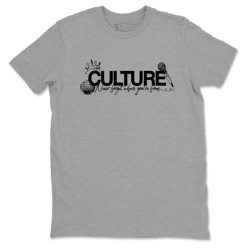 Best Sneakerfit graphic tee – Sneaker Tees To Match Air Jordan 4 Retro Black Cat Sneakers – Culture Tee Heather Grey 2