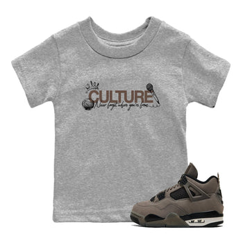 Sneaker match tees – Sneaker Tees To Match Air Jordan 4 Cave Stone Shoes – Culture Kids T-Shirt Heather Grey 1