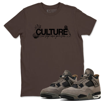 Sneaker match tees – Sneaker Tees To Match Air Jordan 4 Cave Stone Shoes – Culture Tee Dark Chocolate 1