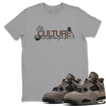 Sneaker match tees – Sneaker Tees To Match Air Jordan 4 Cave Stone Shoes – Culture Tee Heather Grey 1
