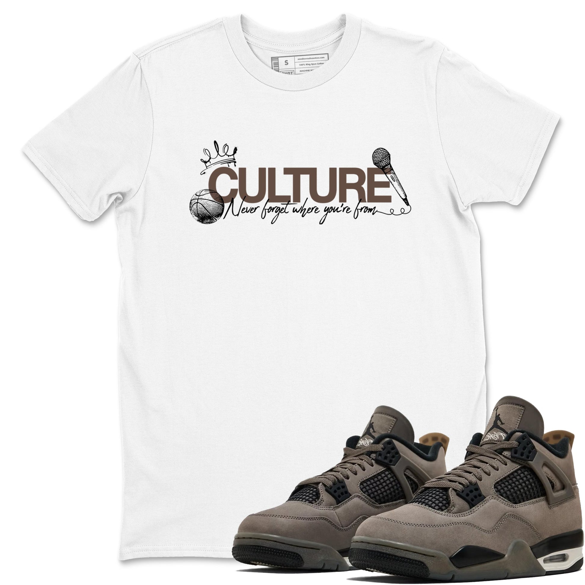 Sneaker match tees – Sneaker Tees To Match Air Jordan 4 Cave Stone Shoes – Culture Tee White 1
